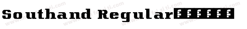 Southand Regular字体转换